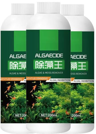 Fish Tank Algae Remover, Fish Tank Cleaning Fishs Tanks Water Purifier, Natural Aquarium Algae Treatment Clears Green Water And, tap safe for fishs tanks,Moss For Clear (3pc)