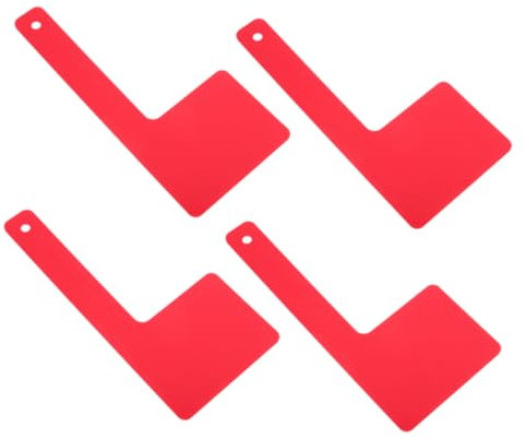INOOMP 4piezas Dispositivo De Notificación Para Buzón Reemplazo De Bandera Accesorio Decorativo Exterior