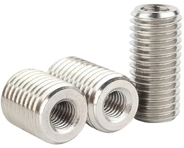 304 Edelstahl Innen Außen Gewinde Adapter Schraube Muttern Einsatz Hülse Konverter Mutter(20mm,M8-M14 (5pcs))