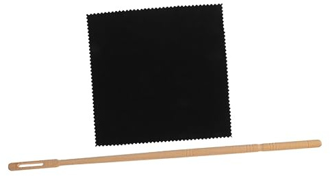 Hoement Pulitore Per Flauto Kit Di Pulizia Panno e Asta Per Strumenti Musicali Adatto Per Pulizia Quotidiana Manutenzione Del Flauto