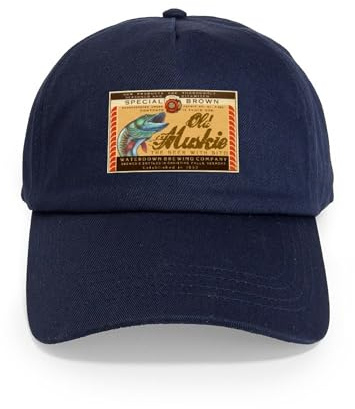 CafePress Old Muskie Beer Cap Unique Adjustable Baseball Hat Navy