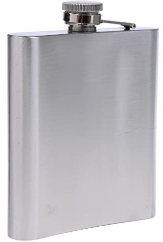 Petaca para licor, botella de whisky de acero inoxidable de 500 ml, petaca portátil de bolsillo para licor para hombres