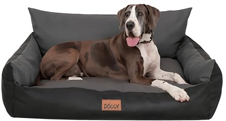 Bjird Hundebett Grosse Hunde Wasserdicht - Hundedecke Sofa, Hundebett Mittelgroße Hunde - Joker Waschbares Hundesofa mit Herausnehmbarem Kissen - Oeko-Tex Hundekissen Dog Bed 132x106 cm Graphit XXXL