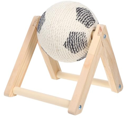 Toyvian Bola Rascador Gatos de Sisal Natural para de Uñas y Interior Diseño Interactivo para Ejercicio y Entretenimiento de Gatos Pequeños
