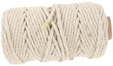 BCOATH Cuerda de Sisal Natural para Rascador de Gatos, 4 Mm Grosor, 50 Metros Rollo, Cuerda Resistente para Bricolaje y Reparación de Postes Rascadores, Material para Manualidades