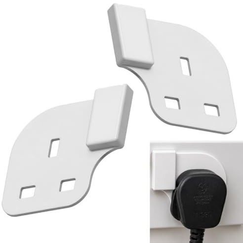 Socket Switch Guard Covers Plug-Retained Design for Standard UK Sockets | Prevent accidental switch off, No adhesive required