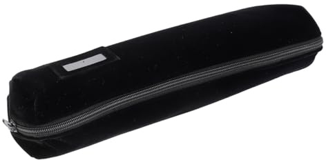 IMIKEYA Rollo de almacenamiento de relojes y rollo de exhibición de pulseras negro de tela, estuche portátil para proteger relojes y brazaletes en viaje y guardado