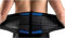 SUAVER Deluxe Neoprene Doppelriemen Rückenbandage Verstellbarer Taillen Trimmer Gürtel,Lendenwirbelstütze Bauch Bandage Linderung bei Ischias für Herren und Damen(Schwarz, XXL/ 40-44)