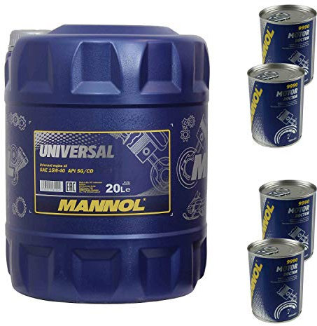 20L Motoröl MANNOL Universal 15W-40 4x