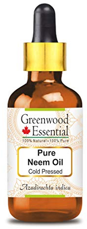 Greenwood Essential Olio di neem naturale (Azadirachta indica) con contagocce in vetro pressato a freddo 5 ml