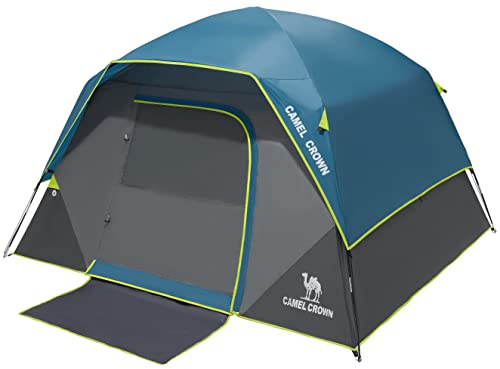 CAMEL CROWN Tents for Camping 4/8 Person Waterproof Quick Setup Folding Outdoor Backpacking Tents 4 People Family Hiking