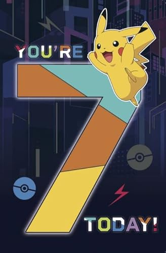 7 Jahre Geburtstagskarte - Pokemon 7 Jahre Geburtstagskarte