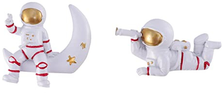 Veemoon 2stücke Teiliges Resin Astronaut Schalter Wandsticker Kreative Dekoration Langlebige Schutzabdeckung Für Steckdosen Eignen Sich Für Kinderzimmer Bad Wohnzimmer Wohnraumdesign
