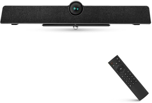 SQUATZ Video Conference Room Camera All-in-One System, Ultra HD 4K, 5X Zoom, Wide-Angle, Echo Cancellation, 8m Voice Pickup - 120 Degree FOV - For Small Conference Rooms, Home Offices, and Remote Work