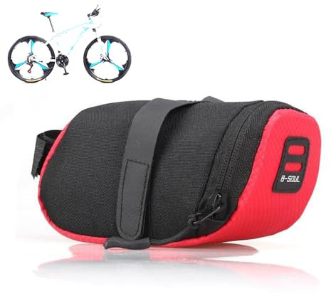 MEIION Fahrrad-Satteltasche Das Original StoragePro - optimaler Stauraum Fahrrad Satteltasche Wasserdicht Nylon Werkzeugtasche Mountainbike Rennrad Faltbar Sitzkissen Tasche Radfahren Hecktasche
