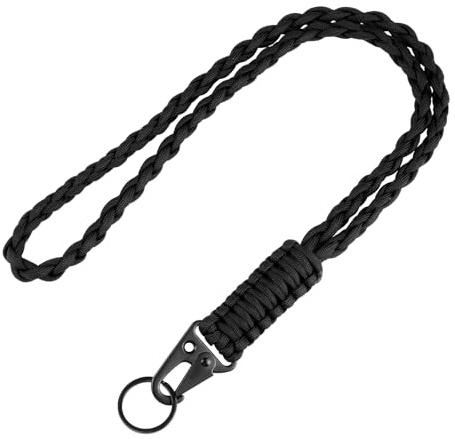 Teaaha Paracord Schlüsselanhänger Lanyard Paracord Schlüsselanhänger Geflochten Neck Lanyard Mit Metall Ring Schlüsselband Für Schlüssel Ausweise Visitenkarten Kameras Taschenlampen
