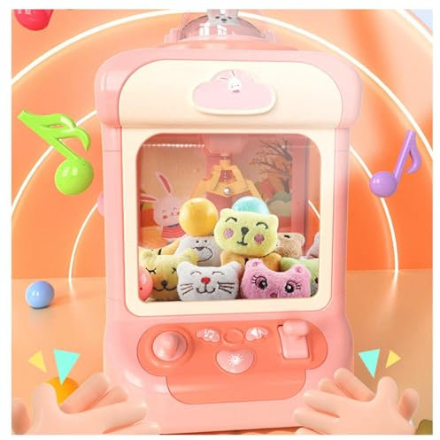 Mini Jouet De Machine à Griffes , Contient 20 Mini Jouets Et 10 Capsules Distributeur Bonbons Bureau Jouet Mini Machin A Pinc , Prix pour Les Enfants De 8 à 12 Ans ,Pink