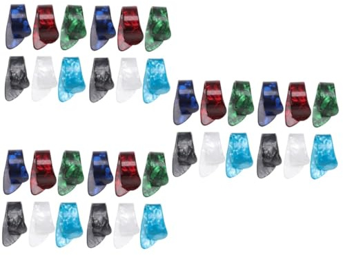 VICASKY 36 Piezas plumillas de guitarra púas de guitarra púas de bajo selección del pulgar banjo palillos guitar picks púas guitarra púa de guitarra de pulgar púa de guitarra de celuloide