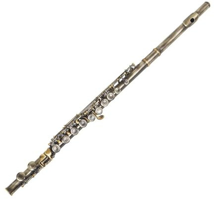 Querflöte Instrument 16 Geschlossene Löcher Flöte C-Tonart Professionelle Querflöte Mit Box Stoffstab Handschuhe Konzert Musikinstrument(A)