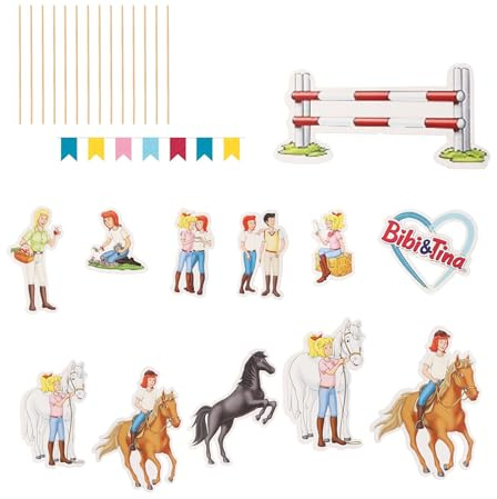 Dewocke Cake Topper, 19 Stück Kuchendekoration Kuchen Topper | Bunte happy birthday tortendeko pins für torten und cupcakes, dekorative geburtstagsaufstecker für feierpartys