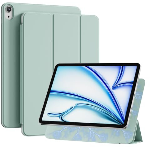 GKABXY Funda magnética para iPad Air de 11 pulgadas M3/M2 (2025/2024), iPad Air de 5ª y 4ª generación de 10,9 pulgadas (2022/2020), funda de soporte trifold, reposo automático/despertador, compatible