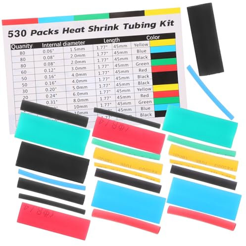 Kit Di Guaine Termorestringenti Elettriche Da 530 Pezzi Connettori Per Cavi Assortiti Guaine Termorestringenti Guaine Isolanti