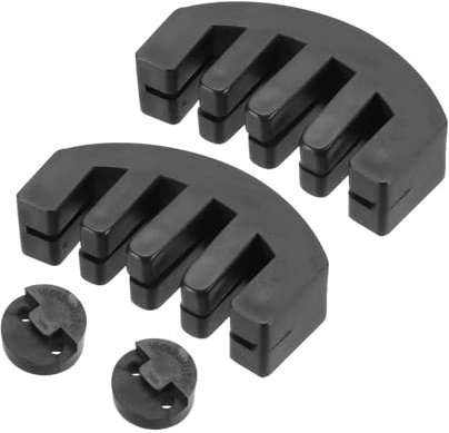 QUARKZMAN Gummi Schalldämpfer für 3/4 4/4 Violine Universal Geige 4er Pack | Schalldämpfer Claw und Round Tourte-Style Geigen Übungs Schalldämpfer für Musikinstrumente