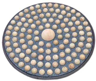 JAYIOLA Almohadilla de Masaje para Pies Colchoneta Acupresión Madera Ergonómica Ligera Portátil Adecuada para Descanso en Hogar Oficina Estudio Relaja, Style D