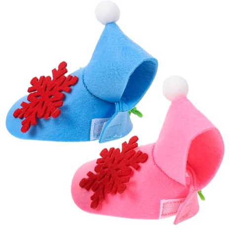 CORHAD 2pcs Christmas Parrot Winter Cloak Lightweight Felt Bird Cape with Snowflake Design Windproof Warm Jacket for Outdoor Use Portable Parakeet Coat for Cold Weather Festivities