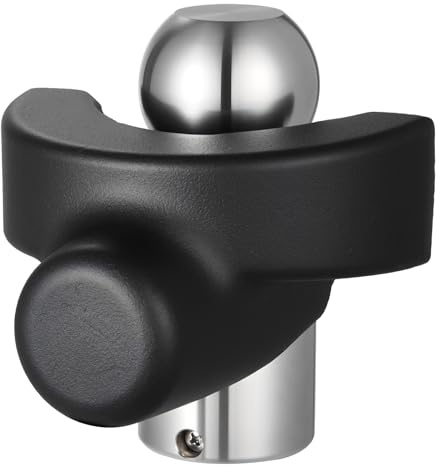 VEVOR Antivol d'Attelage de Remorque, Compatible avec Coupleurs 58,7 mm, Verrou Robuste à Boule avec 3 Clés, Résistant à Effraction et aux Chocs, pour Caravanes, Camping-cars, Bateaux, Remorques, Noir