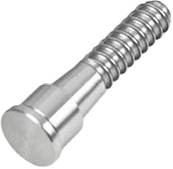 Vite mandrino conico per tornio per legno da 3,75 pollici, lunghezza 54 mm, struttura in acciaio 45#, durezza grado 10.9, finitura lucida, testa rotonda piatta