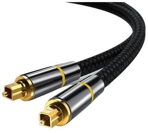 Cavo Audio Digitale In Fibra Ottica, Cavo HiFi Coassiale Toslink SPDIF For Amplificatore, Soundbar, Altoparlante E Sistema Home Theatre(3m)