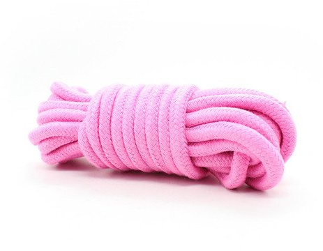 eeddoo® 5 m Bondageseil für Fesselspiele - Bondage Sex - Seil aus hautverträglicher Baumwolle zum Fesseln - Pink (Bondage BDSM Rope Baumwollseil Tape Restrain Profi Set Paare)