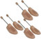 Delfa Set of 3 pairs Shoe Trees with spiral spring Sz. 8/9, made of wood, excellent moisture absorption