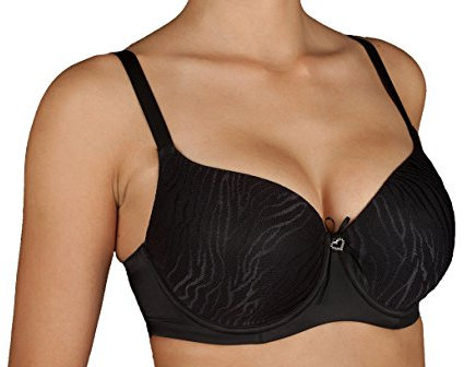 Selene Reggiseno Donna Imbottito con Coppa Morbida e Ferretto Coppa Art. Norma (5, Nero)