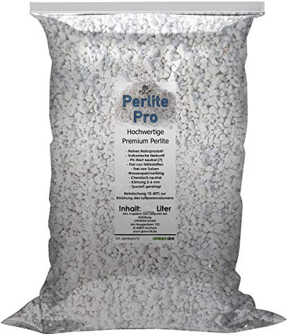Perlite Pro 3 L zur Boden- Substratverbesserung, Bodenbelüftung, Perlit Wasserspeicherung, Bewurzelung oder Anzucht (3 Liter)