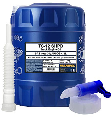 20 Liter, MANNOL 7112 TS-12 SHPD 10W-30 Traktor LKW Motoröl