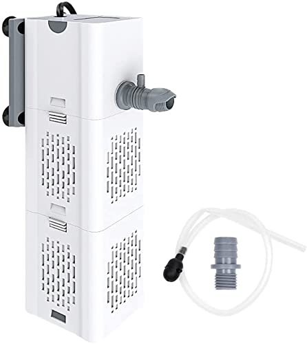 Tigerlily Enterprises 15W 4-in-1 Internal Aquarium Filter – Submersible Water Pump with Oxygen Aeration, Wave Maker & Adjustable Flow – 1000L/H for Coldwater & Tropical Aquariums
