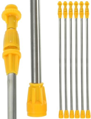 Yardwe Extension De Baguette Télescopique En Acier Inoxydable 17.7 Pouces Pour Pulvérisateur De Jardin Accessoire Pratique Pour Arrosage Et Fertilisation Facile