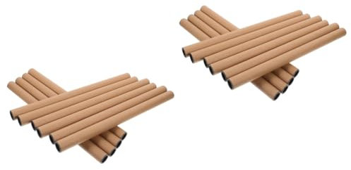 TEHAUX 20stücke Versandröhren Kraftpapier Wiederverwendbare Poster-röhren Für Sichere Aufbewahrung Und Transport Von Kunstwerken Plänen Und Dokumenten