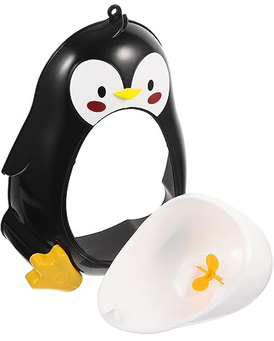 WATIIFUFU Kinder Urinal Pinguin Töpfchentrainer für Jungen aus Stabilem Abs mit Großer Kapazität und Wandmontage für Einfaches Badezimmer Toilettentraining zu Hause