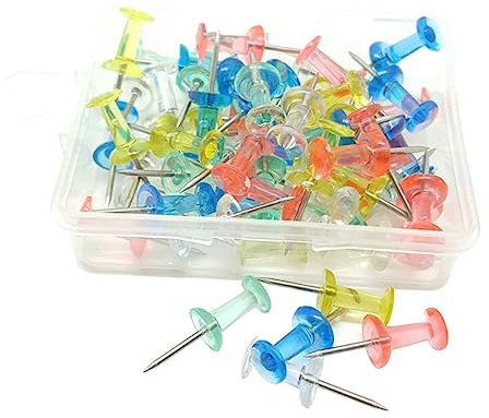 OFFSCH 40stücke Dekorative Pushpins Und Reißzwecken Vielseitig Für Pinnwand Korkplatte Büro Und Zuhause Zum Befestigen Von Fotos Karten Und Notizen