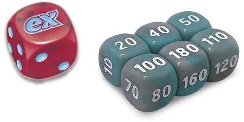 BB-Toy-Trades compatible avec PKM TCG Elite Top Trainer Set de dés de marques de dégâts avec protection d'expédition BB-Toy-Trades (Paradoxrift Faucille du tonnerre)