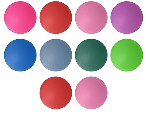 Milisten 10 Stück Bunte Tischtennisbälle aus Leichtem Pp Material Wiederverwendbar Kleine Größe als Party Requisiten für Spiele bei Jahrestreffen Zufällige Farbe