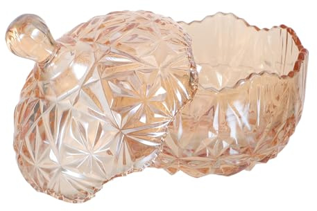 Baluue Tarro de Cristal para Dulces Tapa Hermética 260 Ml Vidrio Transparente Resistente Recipiente para Guardar Golosinas y Azúcar Adecuado para Cocina y Organización Doméstica