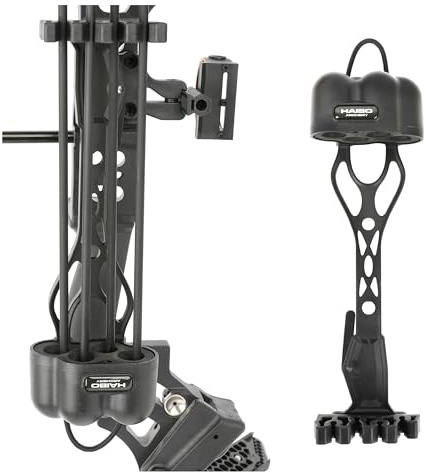 HNZMDY Compound Bogen Pfeilköcher 4-Pfeil-Design mit Schnellverschluss, Pfeilhalter & Pfeilhalterung für Bogensport, Wettkampf & Outdoor Jagd, Komplettes Zubehör für Compoundbögen