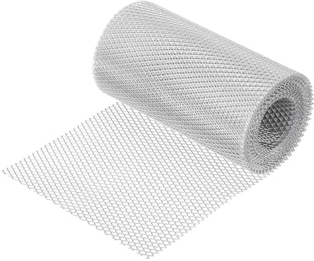 QUARKZMAN Rete In Alluminio Per Grondaie Rotolo 6.1 Metri X 150 Mm Protezione Grondaie Da Foglie Rami Detriti