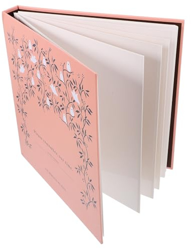 CALLARON Álbum Decorativo de Flores Prensadas 25 Páginas de Papel Rosa, para Conservación a Largo Plazo y Hojas Removibles, Adecuado para Especímenes de Plantas