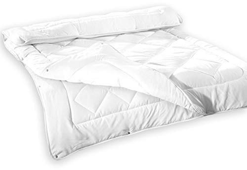 DILUMA 4 Jahreszeiten Bettdecke 155x220 cm Comfort 3in1 - Kuschelweiche & Atmungsaktive Mikrofaser Steppdecke - Oeko Tex® zertifizierte Schlafdecke