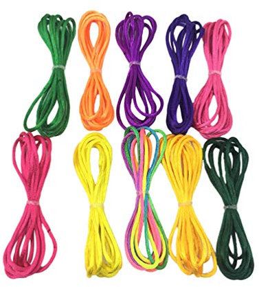 NUOBESTY Finger Turn over Strings Multi-use Braid Rope Finger Game Toy Educational Supplies for Boy Girl Boys and Girls Diy String Rope